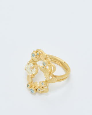 open oval diamond ring