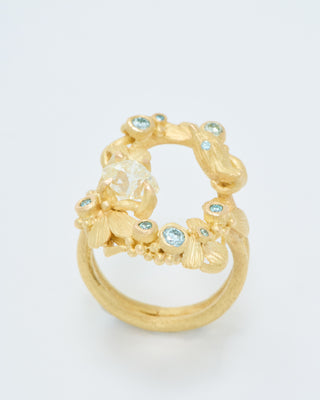 open oval diamond ring