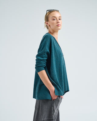 o/s pointelle cardigan