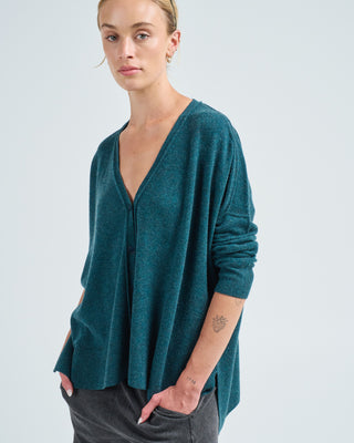 o/s pointelle cardigan