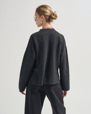 oversized mock neck sweater