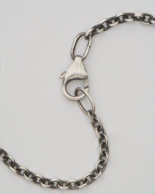 oxidized sterling silver 3mm chain