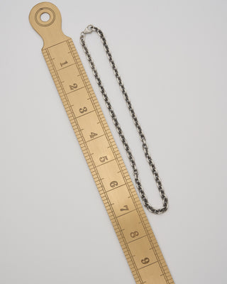 oxidized sterling silver 5.5mm chain