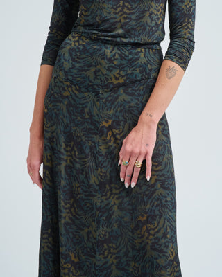 paola jersey high waist midi skirt
