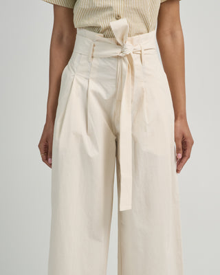 paper bag pleated trouser