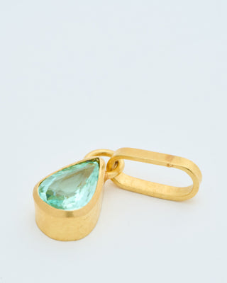 paraiba pear pendant
