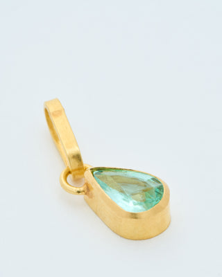 paraiba pear pendant