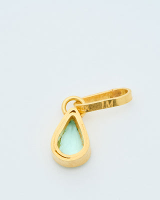 paraiba pear pendant
