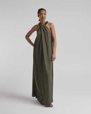 parc silk jacquard dress