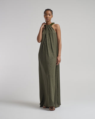 parc silk jacquard dress