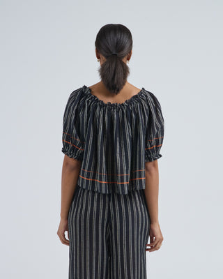 paros striped top coverup