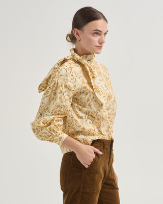 pastel long sleeve cotton blouse