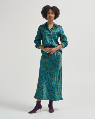 peacock manor silk shirt