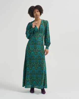 peacock soiree dress