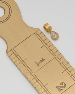 pear shaped diamond pendant