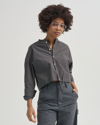 pearl button down shirt