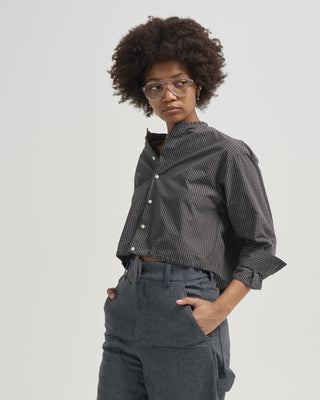 pearl button down shirt