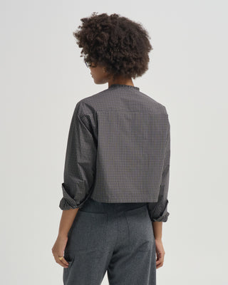 pearl button down shirt