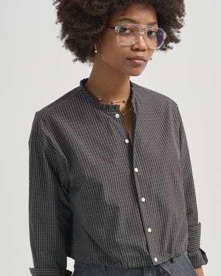 pearl button down shirt