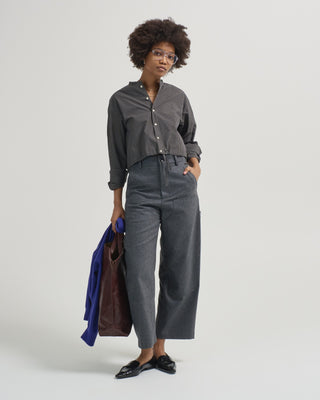 pearl button down shirt