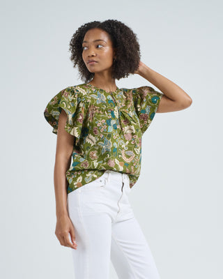 perline flutter sleeve blouse