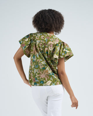perline flutter sleeve blouse