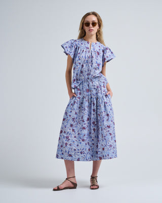 perline short sleeve cotton blouse