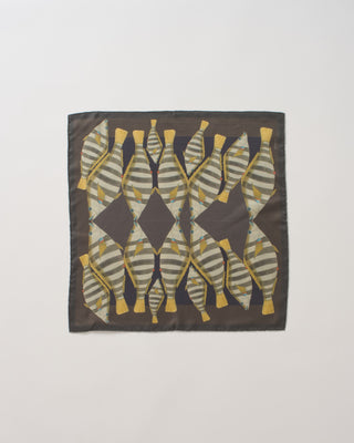 petite camouflage square silk scarf