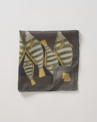 petite camouflage square silk scarf