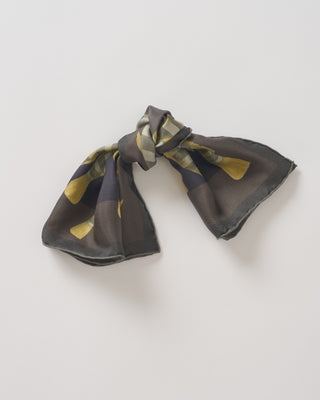 petite camouflage square silk scarf