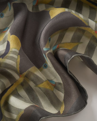 petite camouflage square silk scarf