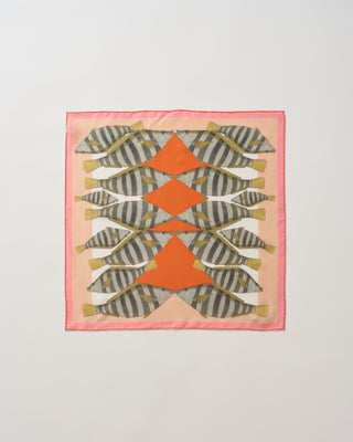 petite camouflage square silk scarf