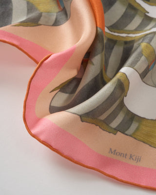 petite camouflage square silk scarf