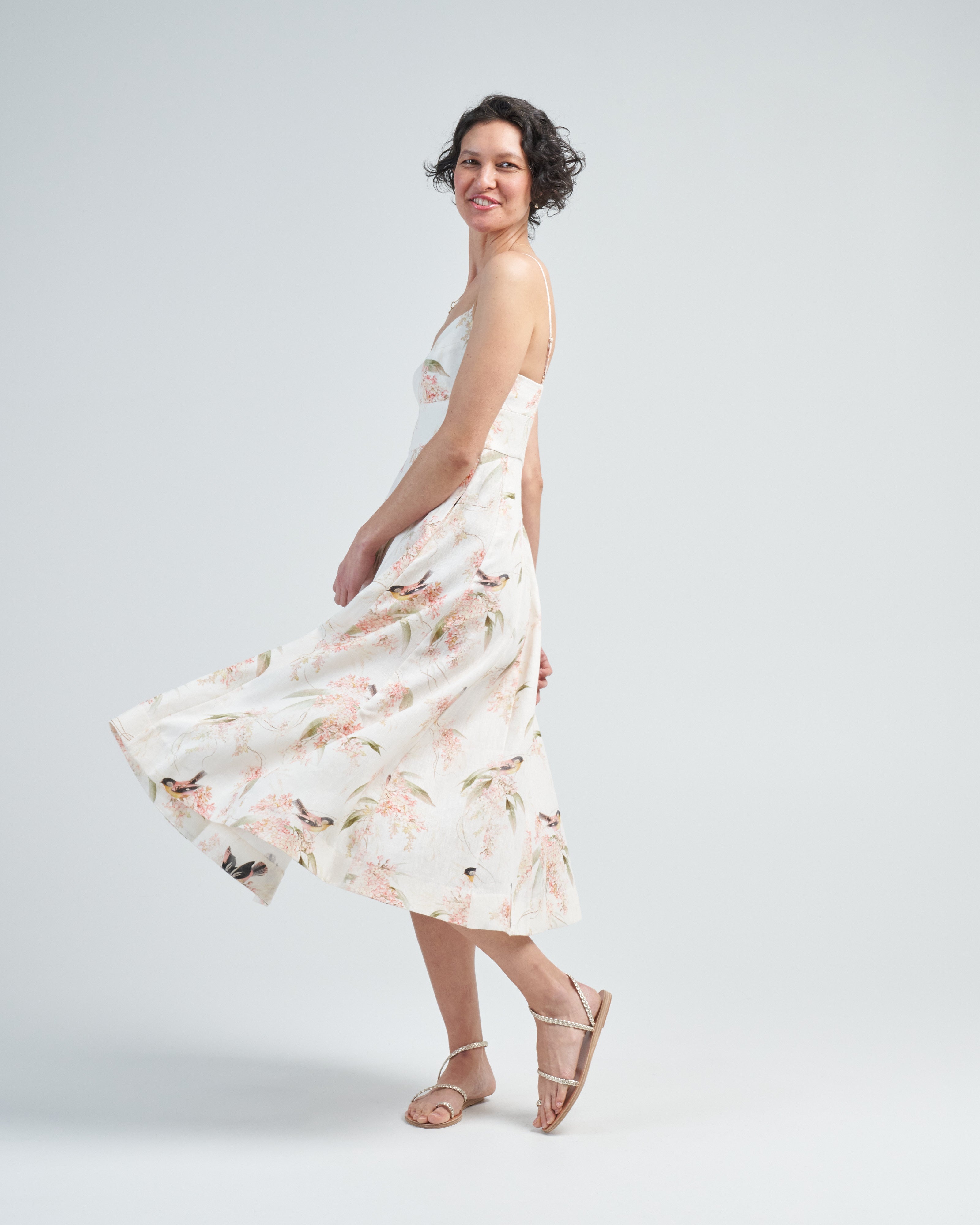 Zimmermann Picnic Dress Coral Birds Zimmermann Picnic Dress Coral Birds