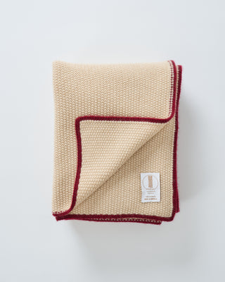 pique knit throw