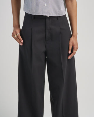 pleat front trouser