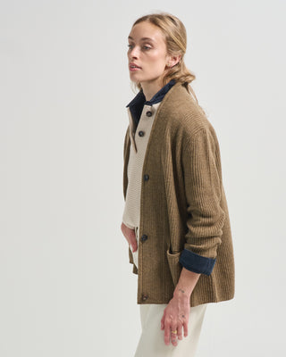 pocket ribbed cardigan