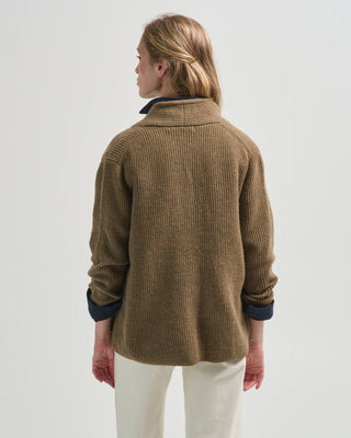 pocket ribbed cardigan