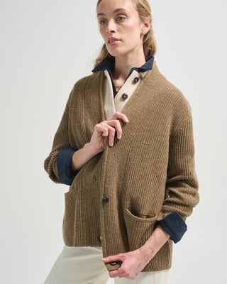 pocket ribbed cardigan