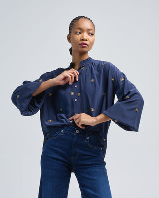 poet casino night blouse