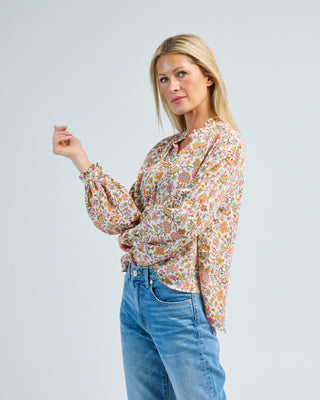 poet garden party silk blouse