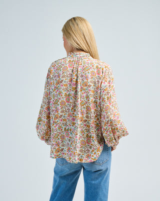 poet garden party silk blouse