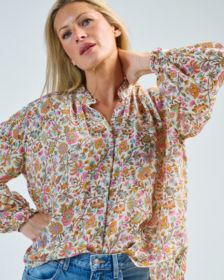 poet garden party silk blouse