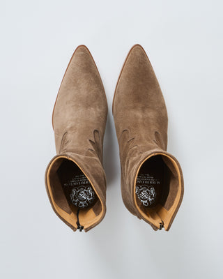 pointed toe heeled short boot