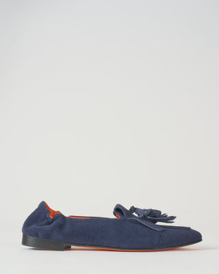 pointed toe flat kiltie with tassel