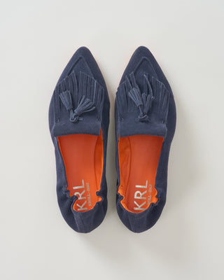 pointed toe flat kiltie with tassel