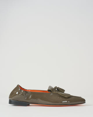 pointed toe flat kiltie with tassel