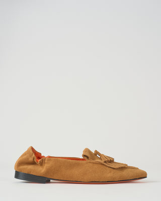 pointed toe flat kiltie with tassel