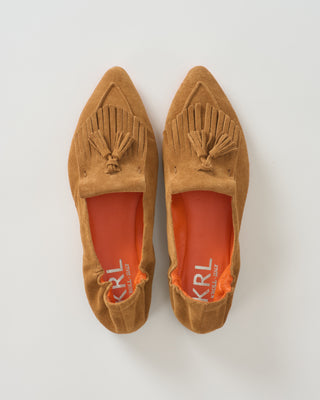 pointed toe flat kiltie with tassel
