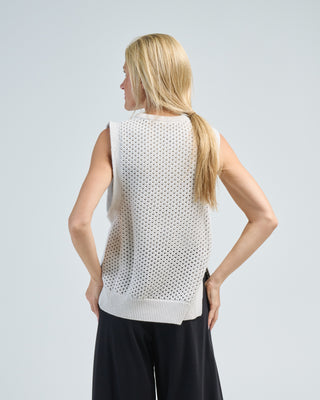 pointelle vest